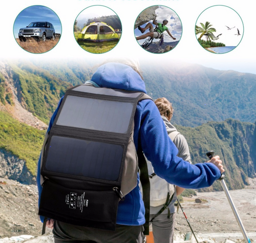 21W Solar Charger Solar Panel with Dual USB Port