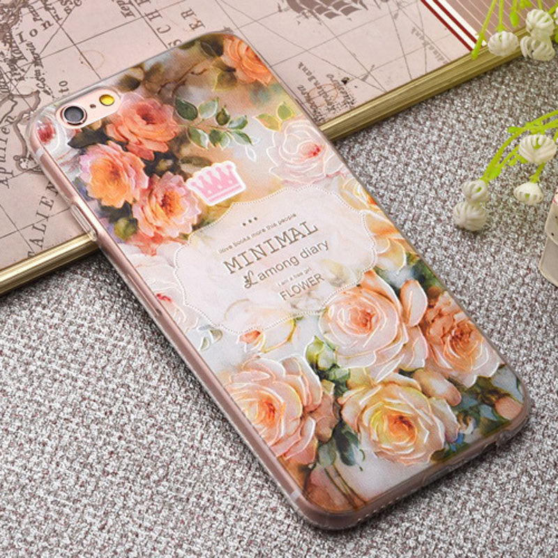 3D Embossing Soft Silicone For Apple Iphone 6 6s Plus