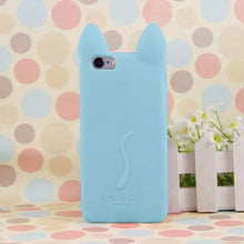 3D Cat Ears Silicon soft Back Case Cover for iphone 5S 5 5G