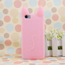 3D Cat Ears Silicon soft Back Case Cover for iphone 5S 5 5G