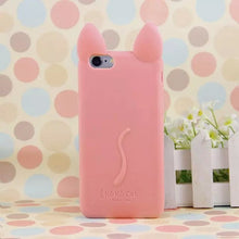 3D Cat Ears Silicon soft Back Case Cover for iphone 5S 5 5G