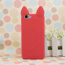 3D Cat Ears Silicon soft Back Case Cover for iphone 5S 5 5G