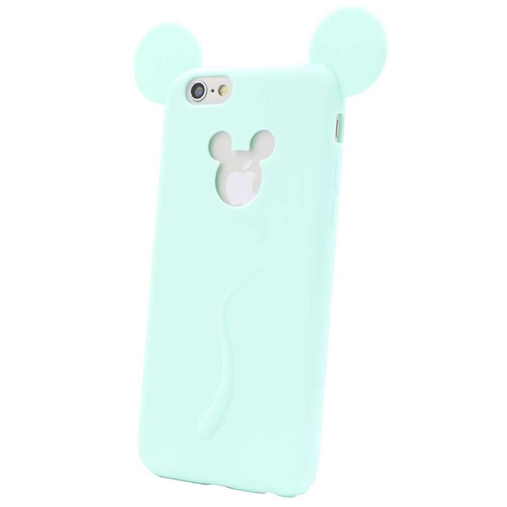 Mickey Mouse Ear Silicone Cartoon Phone Case Cover for iphone 6/6S