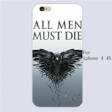 GOT Quote Black cover plastic phone case For Apple iphone 6/6s plus 5 5c 5s 4 4s hard shell