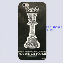 GOT Quote Black cover plastic phone case For Apple iphone 6/6s plus 5 5c 5s 4 4s hard shell