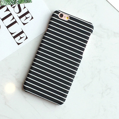 iPhone Covers Black and White Stripes Phone Cases For iPhone 6/6S 6Plus/6Splus 5/5S