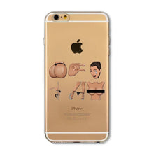 Kimoji Kim Kardashian Cases For iphone 5 5S SE 5C 6 6S 6PLUS 6SPlus 4 4S