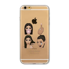 Kimoji Kim Kardashian Cases For iphone 5 5S SE 5C 6 6S 6PLUS 6SPlus 4 4S