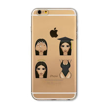 Kimoji Kim Kardashian Cases For iphone 5 5S SE 5C 6 6S 6PLUS 6SPlus 4 4S