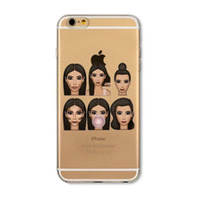 Kimoji Kim Kardashian Cases For iphone 5 5S SE 5C 6 6S 6PLUS 6SPlus 4 4S