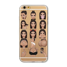 Kimoji Kim Kardashian Cases For iphone 5 5S SE 5C 6 6S 6PLUS 6SPlus 4 4S