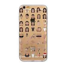 Kimoji Kim Kardashian Cases For iphone 5 5S SE 5C 6 6S 6PLUS 6SPlus 4 4S