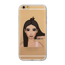 Kimoji Kim Kardashian Cases For iphone 5 5S SE 5C 6 6S 6PLUS 6SPlus 4 4S