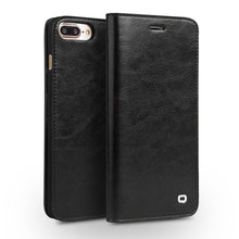 QIALINO Handmade Leather Wallet Case for iphone 7/7 plus
