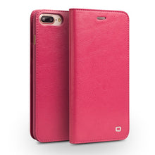 QIALINO Handmade Leather Wallet Case for iphone 7/7 plus