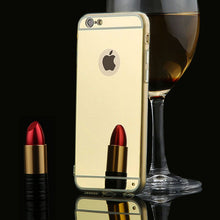 Luxury Clear Mirror Cover With Show Logo Ultra-thin Electroplating Soft Back Cover Protctive Phone Case For iphone 6 6S Funda