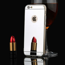 Luxury Clear Mirror Cover With Show Logo Ultra-thin Electroplating Soft Back Cover Protctive Phone Case For iphone 6 6S Funda