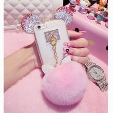 3D Crystal Cute Mice Ears Case For iPhone 5s 6 6S 7