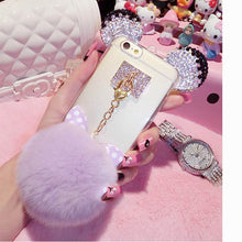 3D Crystal Cute Mice Ears Case For iPhone 5s 6 6S 7