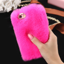 Rabbit Fur Hair Case For Apple iPhone 5 5S SE 6 6S 7 For iPhone 6 6S Plus 7 Plus