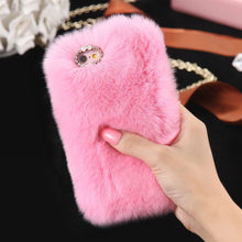 Rabbit Fur Hair Case For Apple iPhone 5 5S SE 6 6S 7 For iPhone 6 6S Plus 7 Plus