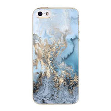 Marble solid color Soft Sillicon Transparent TPU mobile phone 5c