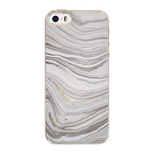 Marble solid color Soft Sillicon Transparent TPU mobile phone 5c