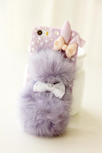 Winter warm Plush rabbit For iPhone 5 5s 6s 4 4s