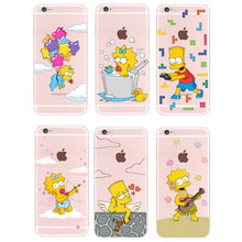 Cute Simpsons Case iPhone 4 5/5S/SE/5C 6/6S 6/6s Plus 7/7plus