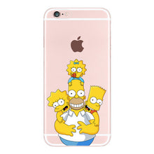 Cute Simpsons Case iPhone 4 5/5S/SE/5C 6/6S 6/6s Plus 7/7plus
