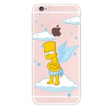 Cute Simpsons Case iPhone 4 5/5S/SE/5C 6/6S 6/6s Plus 7/7plus