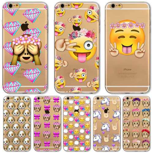Funny Emoji Apple iPhone 6 6S Plus 6Plus 4 4S 5 5S SE 5C