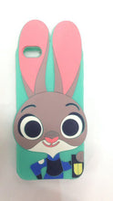 Rabbit Judy hopps silicone 3D Cartoon Case For iphone 7 6 6S Plus 5 5S SE 4 4S