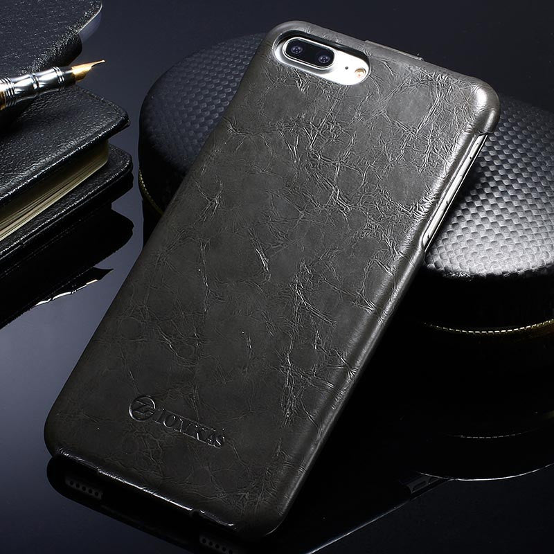 Wax PU Leather Coque Phone Bag For Apple iPhone 7 / 7 Plus