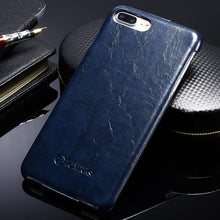 Wax PU Leather Coque Phone Bag For Apple iPhone 7 / 7 Plus
