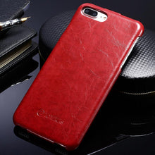Wax PU Leather Coque Phone Bag For Apple iPhone 7 / 7 Plus