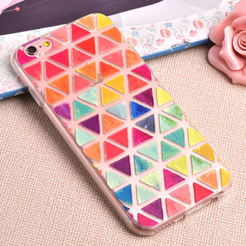 Luxury Painted 3D Relief Cute Flowers Pattern phone cases for iphone 6 6s 6 plus 6s plus Soft Slim phone back carry shell