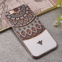 Luxury Painted 3D Relief Cute Flowers Pattern phone cases for iphone 6 6s 6 plus 6s plus Soft Slim phone back carry shell
