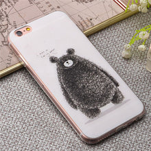 Luxury Painted 3D Relief Cute Flowers Pattern phone cases for iphone 6 6s 6 plus 6s plus Soft Slim phone back carry shell