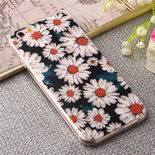Luxury Painted 3D Relief Cute Flowers Pattern phone cases for iphone 6 6s 6 plus 6s plus Soft Slim phone back carry shell