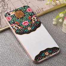 Luxury Painted 3D Relief Cute Flowers Pattern phone cases for iphone 6 6s 6 plus 6s plus Soft Slim phone back carry shell