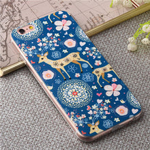 Luxury Painted 3D Relief Cute Flowers Pattern phone cases for iphone 6 6s 6 plus 6s plus Soft Slim phone back carry shell