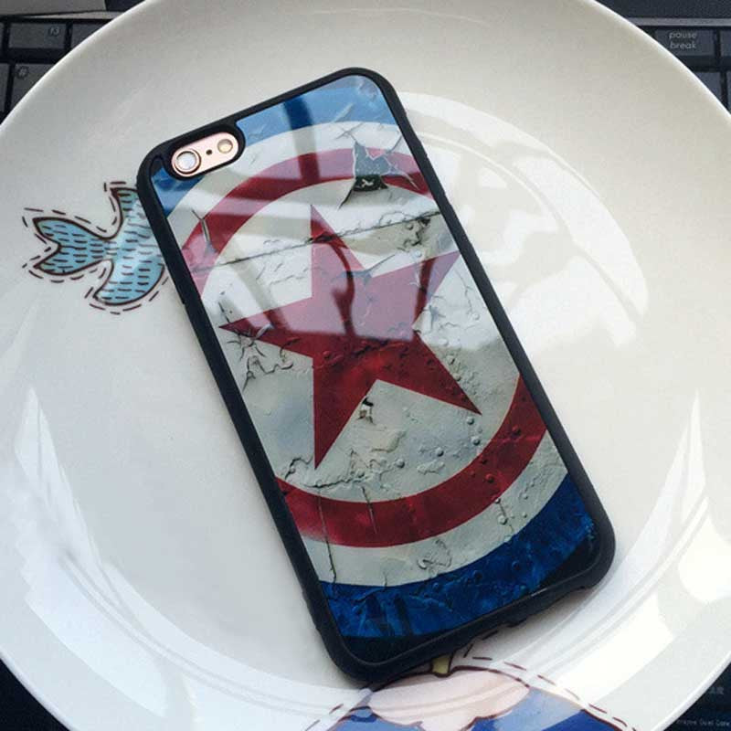 Marvel Luxury Soft Silicon Phone Case Cover For iPhone 7 6/6s 6Plus 55S SE