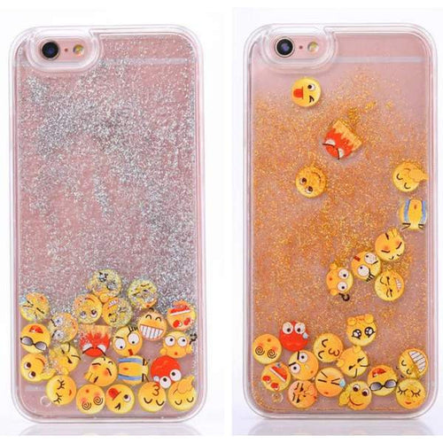 Emoji Glitter Case For iphone 5 5s 6 6s 6Plus 5.5