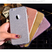 Ultra Thin Bling Luxury Flash Diamond Phone Case coque For Apple Iphone 6 6s 6Plus Logo Window Design Back Cover Cases