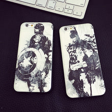 Hot Marvel Silk Print Phone Back Cover For iPhone 6/6S 6Plus