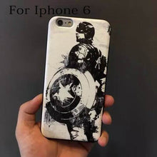 Hot Marvel Silk Print Phone Back Cover For iPhone 6/6S 6Plus