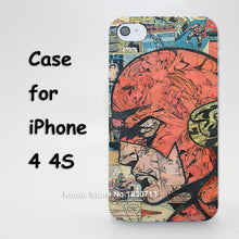 Comic Book Collages Pattern hard transparent clear For iPhone 4/4s  5/5s/5c 6/6s 6/6s Plus