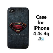 Marvel Man of Steel Hard Black Case Cover Shell Coque for iPhone 4/4s 5/5s  5c 6/6S 6 Plus