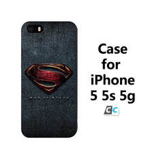 Marvel Man of Steel Hard Black Case Cover Shell Coque for iPhone 4/4s 5/5s  5c 6/6S 6 Plus
